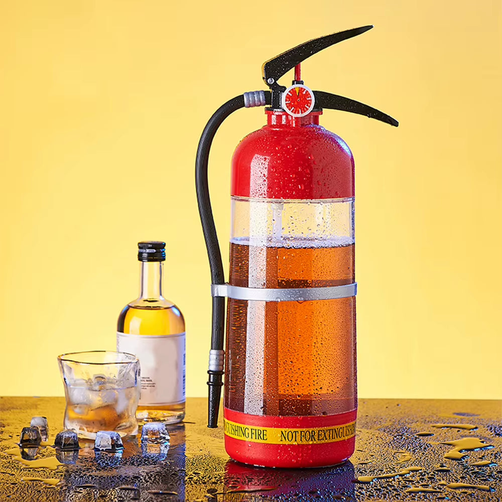3L Fire Extinguisher Shape Creative Beer Machine Beverage Wine Pourer Portable Beer Container for Beer Wine Cocktail Beverage