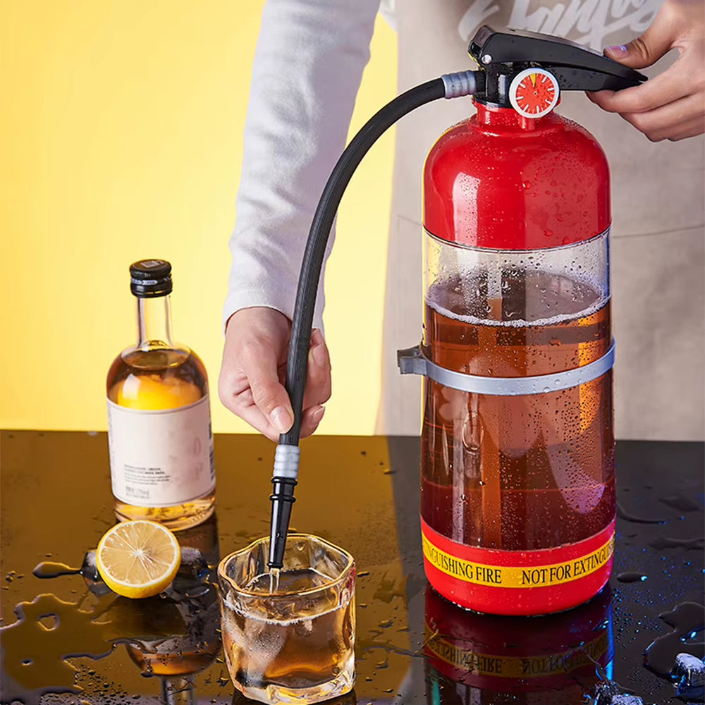 3L Fire Extinguisher Shape Creative Beer Machine Beverage Wine Pourer Portable Beer Container for Beer Wine Cocktail Beverage