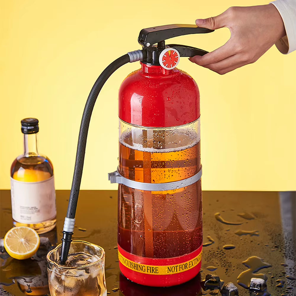 3L Fire Extinguisher Shape Creative Beer Machine Beverage Wine Pourer Portable Beer Container for Beer Wine Cocktail Beverage