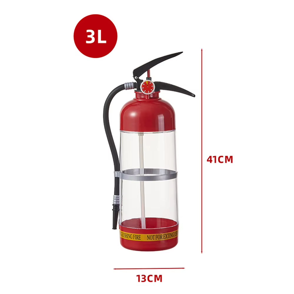 3L Fire Extinguisher Shape Creative Beer Machine Beverage Wine Pourer Portable Beer Container for Beer Wine Cocktail Beverage
