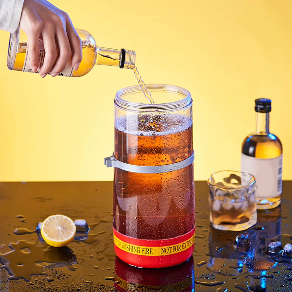 3L Fire Extinguisher Shape Creative Beer Machine Beverage Wine Pourer Portable Beer Container for Beer Wine Cocktail Beverage